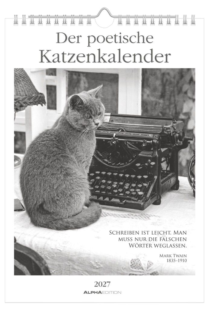 Der poetische Katzenkalender 2027 Produktbild 