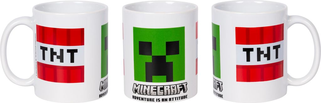 Minecraft TNT Keramikbecher 325 ml – Hochwertige Tasse im TNT-Design, robuste Keramik, ideal für Kinder & Fans, Geschenk für Gamer & Minecraft-...
