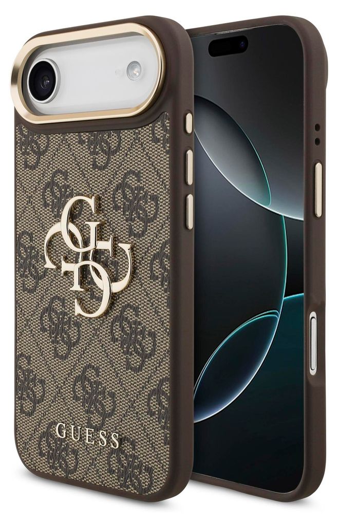 GUESS Tasche passend für IPHONE 17 Air GUHCP17M4GMGCBR (PU W/ Big 4G Classic Logo) gold braun