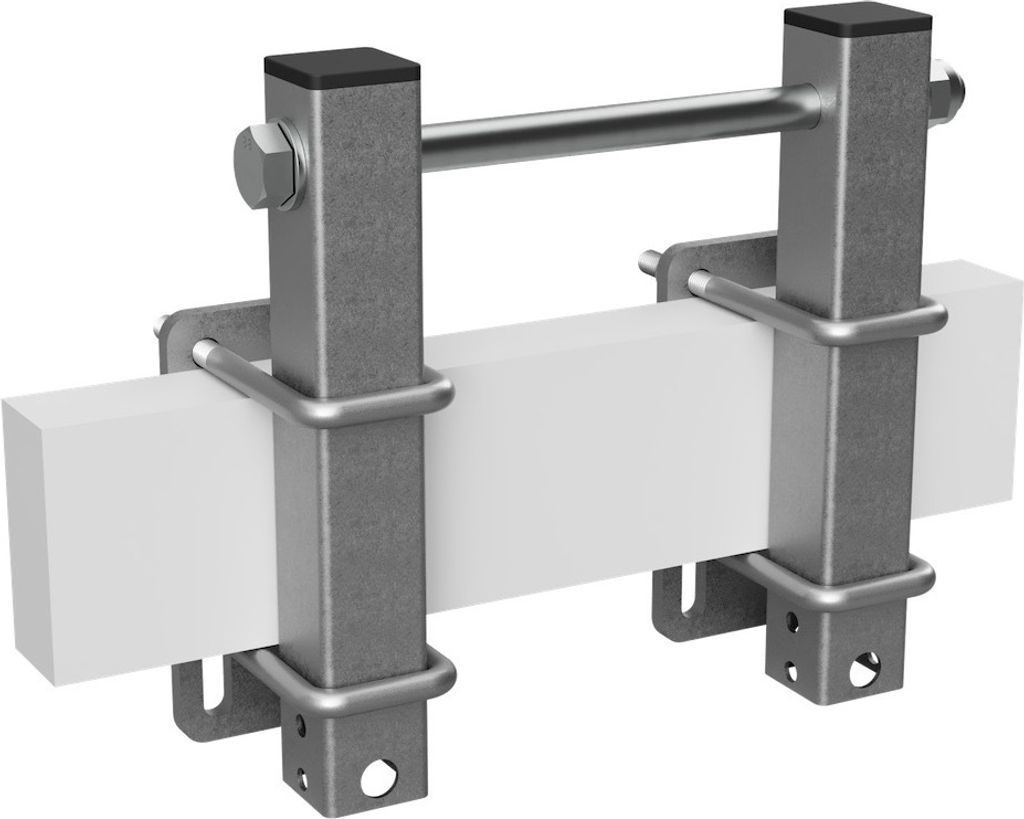 Stützen mit Achse Halter für Seitenrolle Sliprolle Kielrolle Bootstrailer verzinkt SUPROD, B=160, L=250 mm