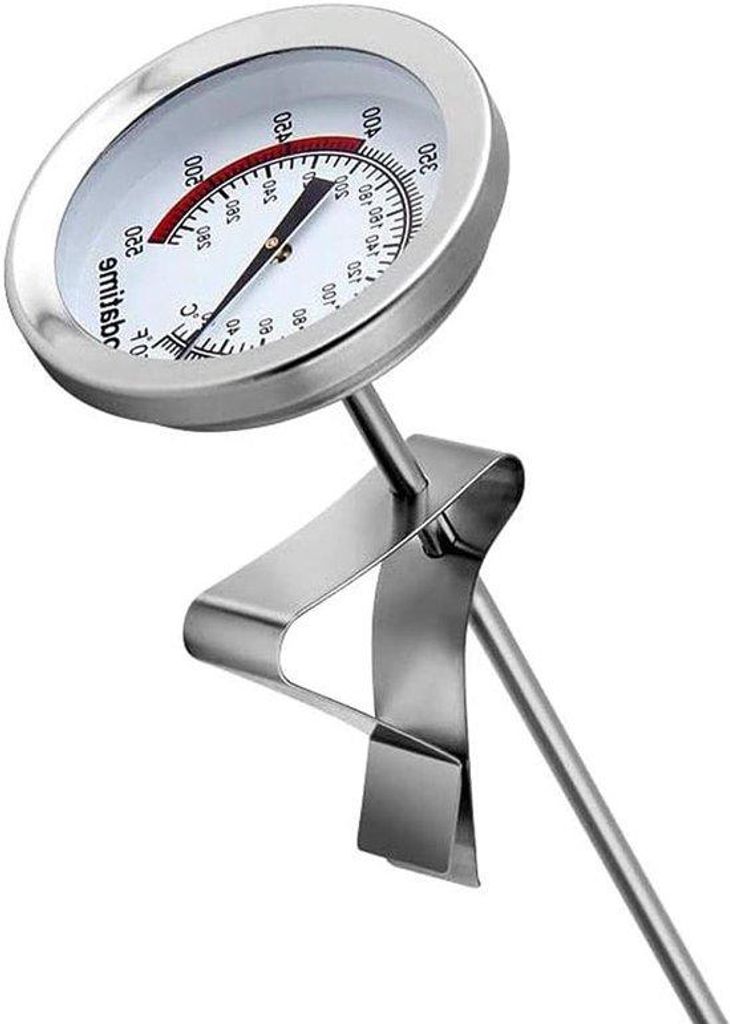RVS Frituurpan mit Thermometer für gebratenen Fritten & Grillen