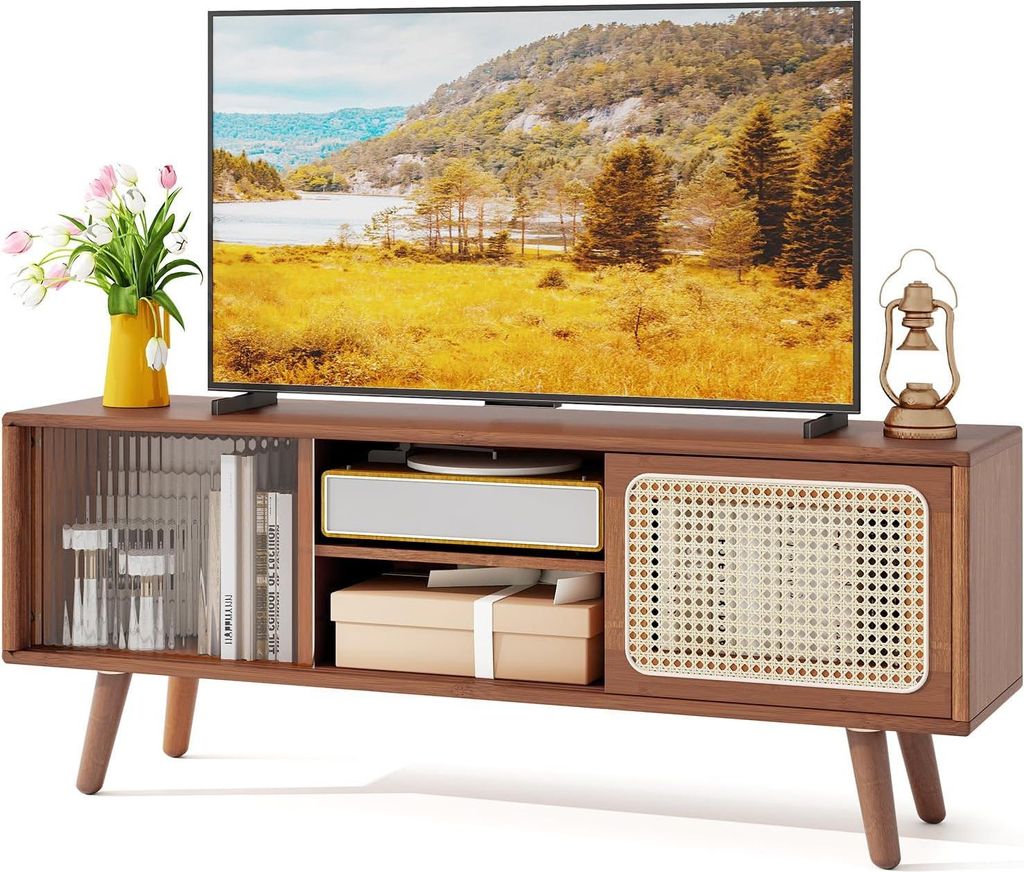 KOMFOTTEU Stolik pod telewizor Szafka pod telewizor z Zdjęcie produktu 