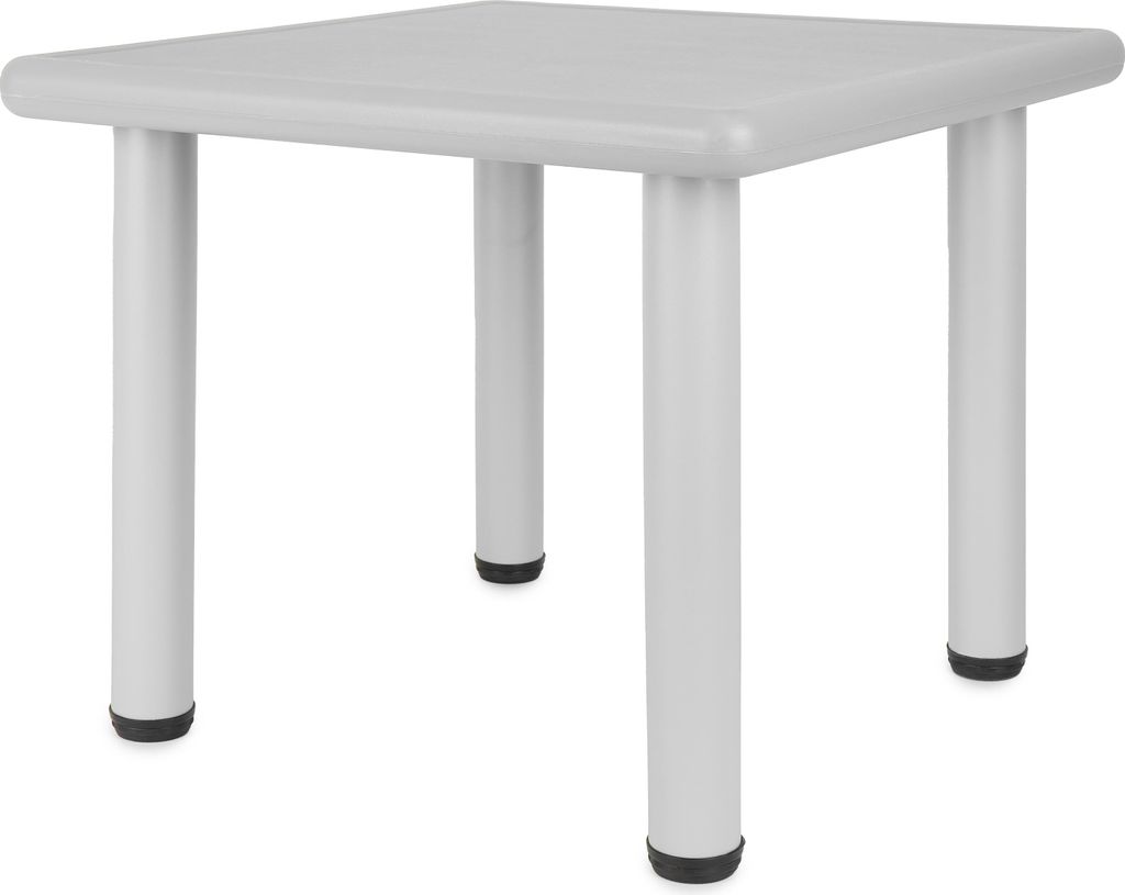 Bieco Kindertisch Groß Eisgrau 62x 62x 52 cm | Kinder Tisch | Gartentisch Kinder Kunststoff | Gartenmöbel Kinder Outdoor | Kinder Gartenmöbel Ki...