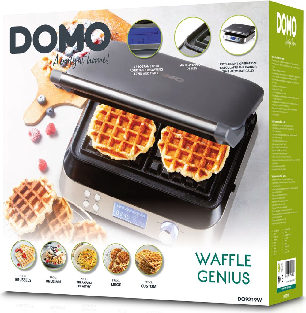 Domo DO9219W Waffeleisen, Materialmixgehäuse, 1600 Watt Produktbild 11