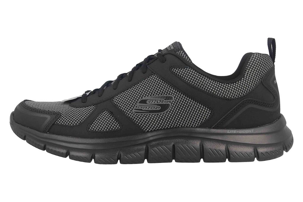 Skechers Track sportlicher Schnürer Schwarz Produktbild 