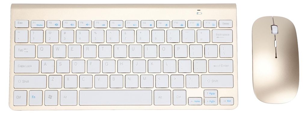 Tastatur-Maus-Kombination, kabellos, 2,4 G USB, ultradünn, tragbar, ergonomisch, verschleißfest und für Notebook-Computer