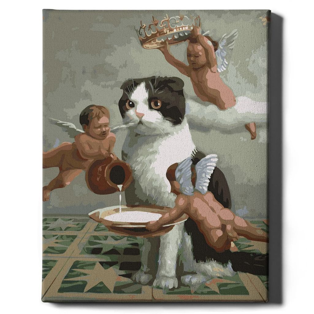 Oh Art! – Malen nach Zahlen Set Katze – 40x50cm, mit Produktbild 