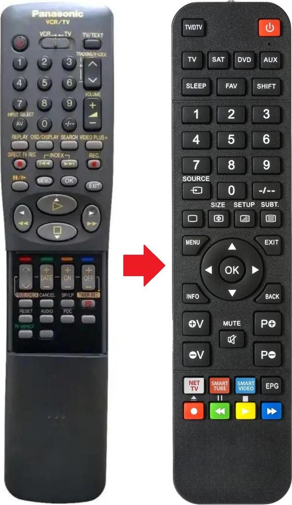 Fernbedienung geeignet für PANASONIC VEQ2225