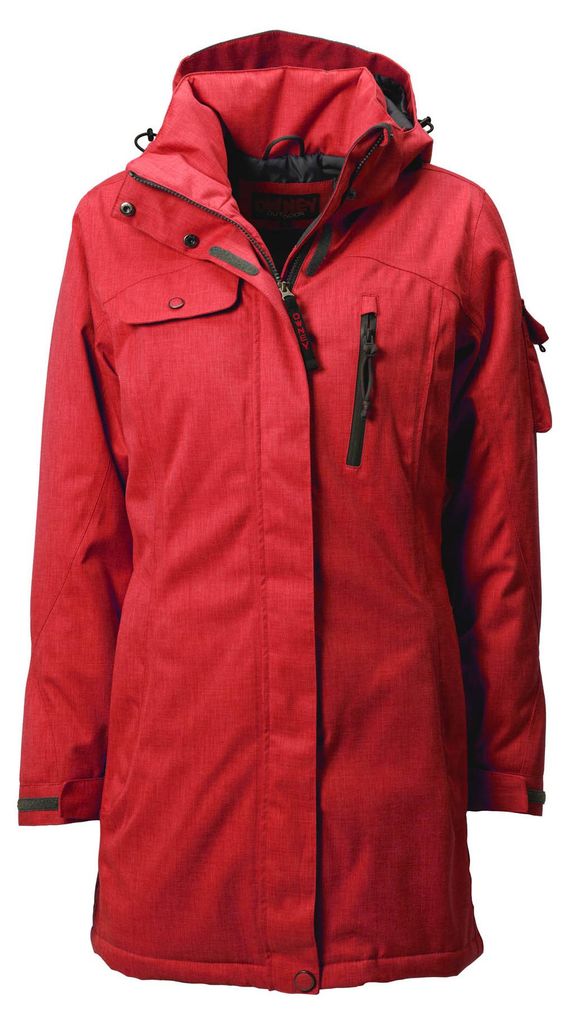 Owney Arctic Winterjacke Damen Kaminrot XL wetterfest Hundehalter Winter Wanderjacke atmugsaktiv Parka mit vielen Taschen