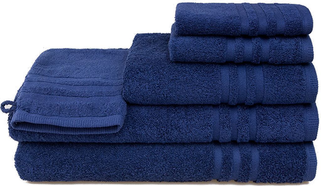 grace grand spa Gästetuch Aktion mit Streifen-Bordüre Marine One Size