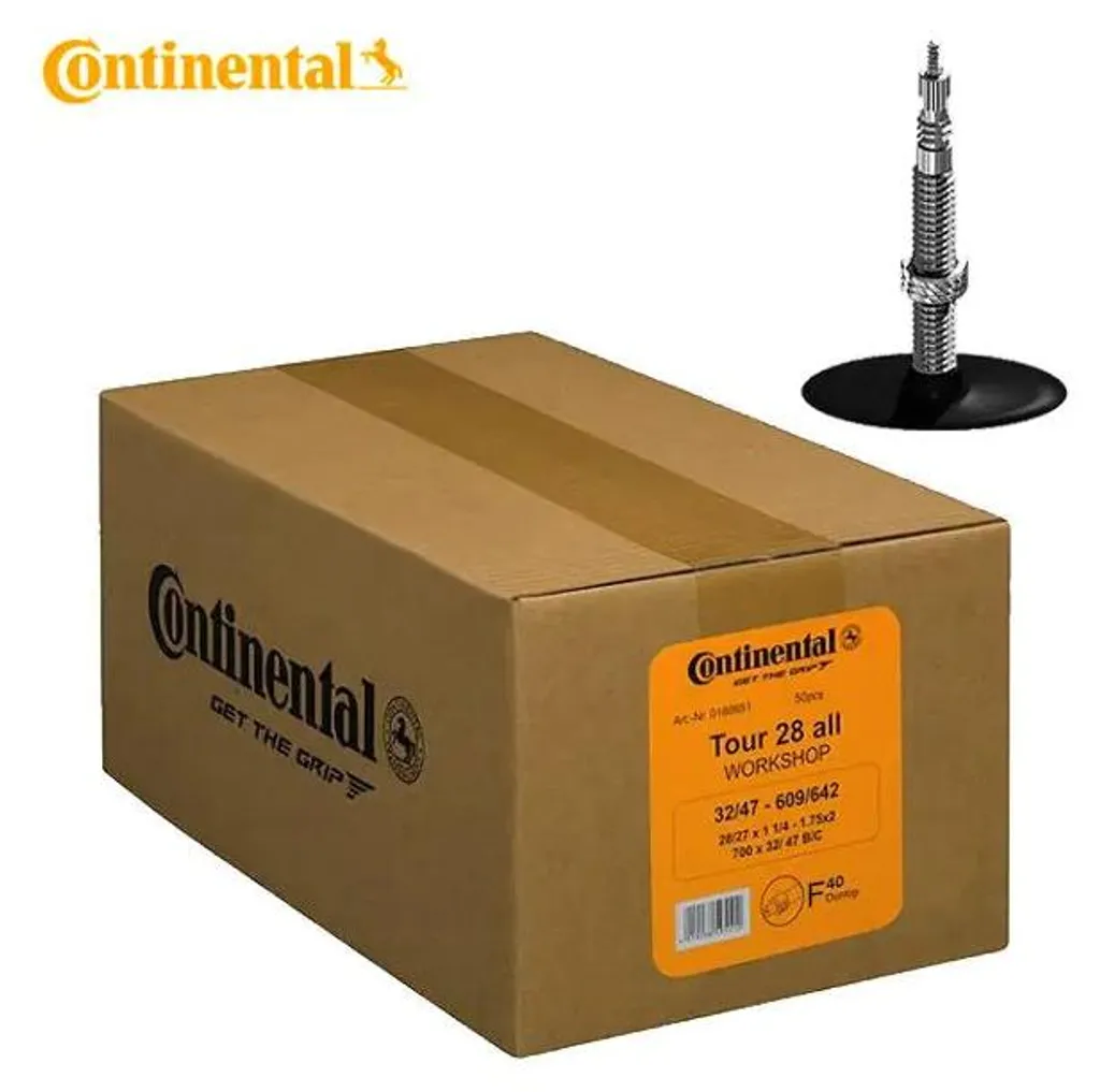 Chambre à air increvable Continental Hermetic Plus 28 pouces Lot de 50