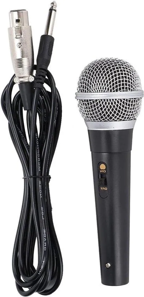 Microphone studio haute fidélité avec câble 5m et réduction de bruit