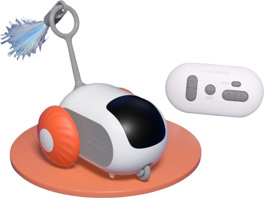 INF Runner Car: Ferngesteuertes intelligentes Dual-Mode-Katzenspielzeug Orange