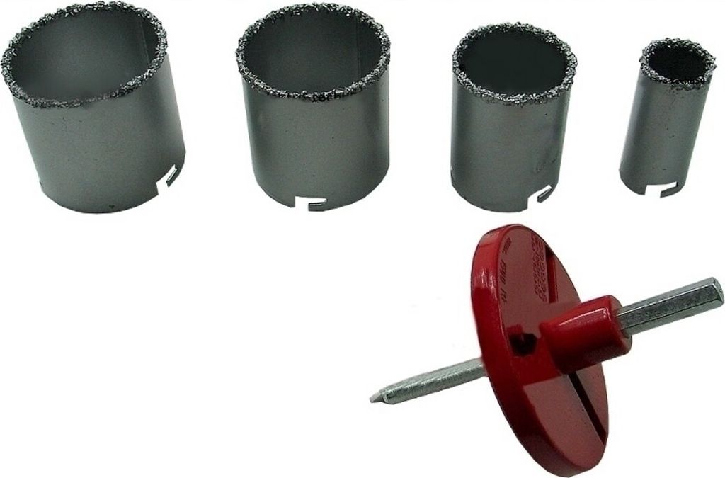 Wolfram-Lochsägen 4 Stück/Silber /33-73mm/