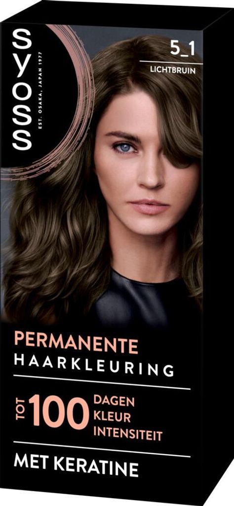 SYOSS - Permanent Coloration 5-1 - Haarfarbe - Permanente Haarfärbung - Hellbraun - Grauabdeckung - 1 Stück