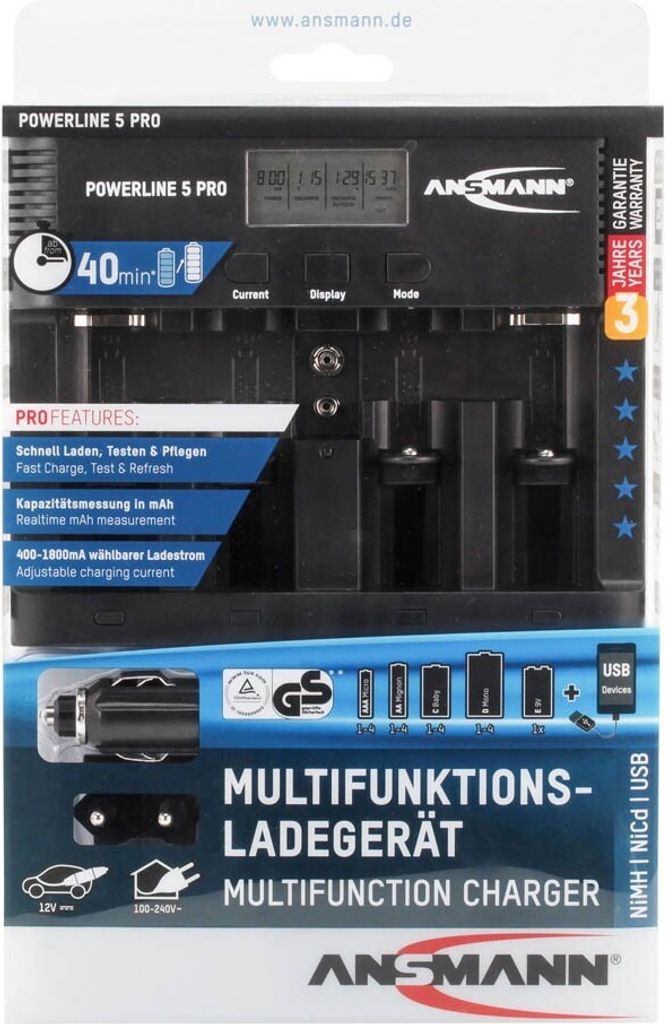 Nabíjačka batérií ANSMANN Powerline 5 Pro Obrázok produktu 22