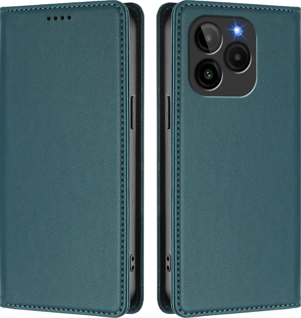 Custodia BLU G54 / Bold K10 Verde - Look Premium in Finto Cuoio