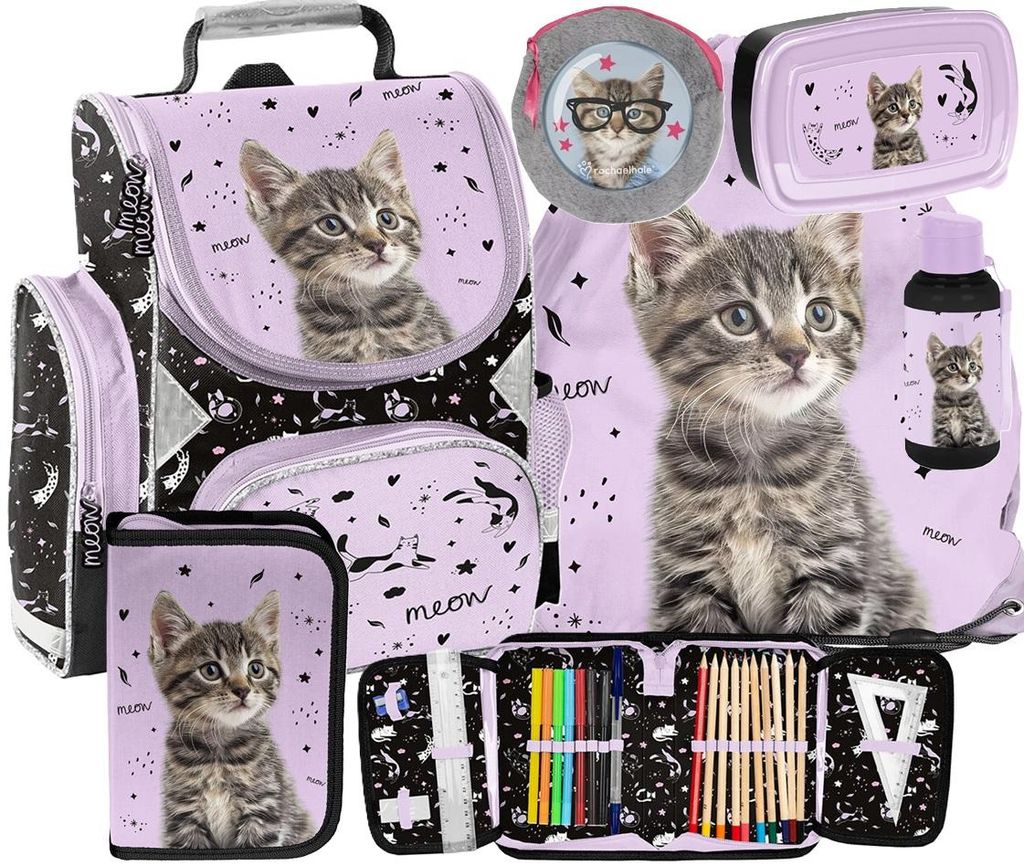 Zaino ergonomico per gatti Set di 6 pezzi zaino zainetto Immagine del prodotto 