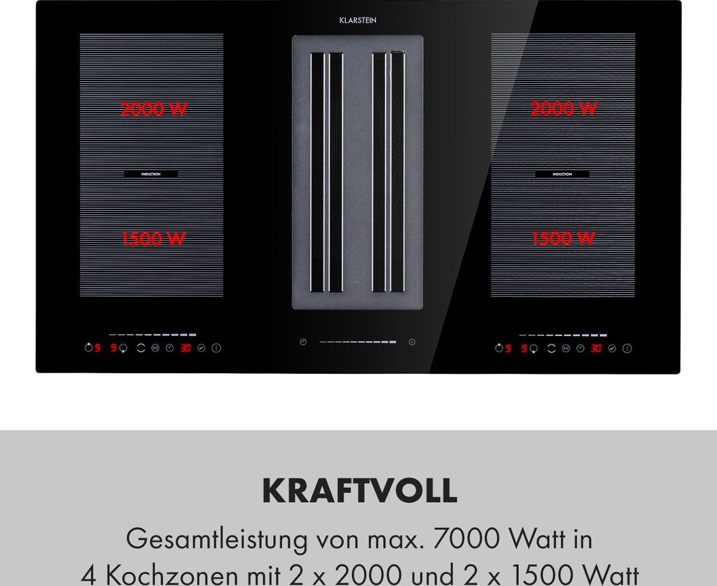 Klarstein Full House DownAir Induktions-Kochfeld mit Produktbild 5