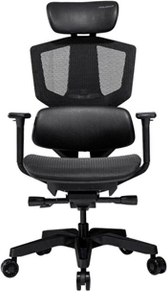 COUGAR Gaming Argo One, PC-Gamingstuhl, 150 kg, Netz-Sitz, Netz-Rückenlehne, Schwarz, Schwarz