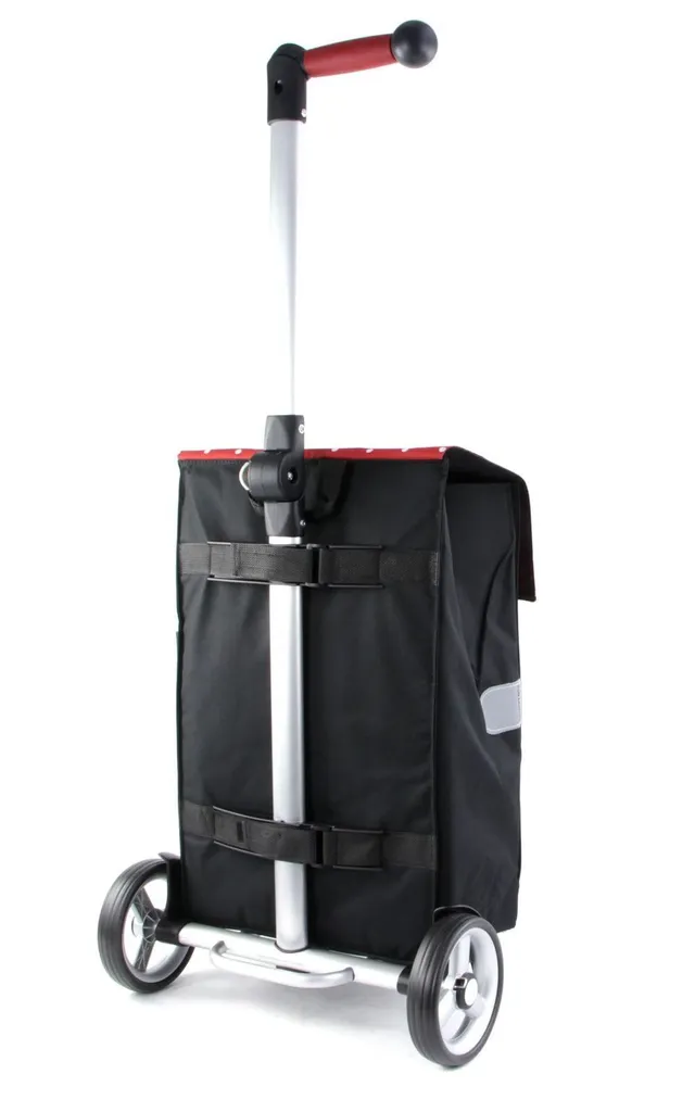 Chariot de courses 45L Andersen Unus Fun rouge et étanche
