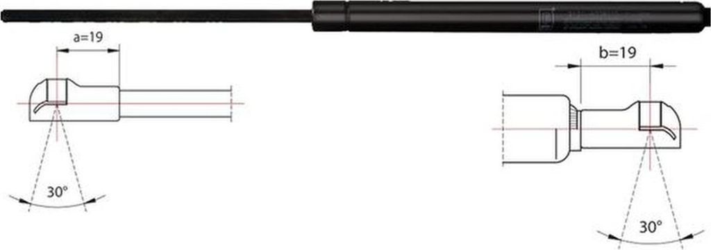 METZGER 2110017 Gasfeder Heckklappendämpfer für FIAT PALIO Weekend (178DX) 519mm