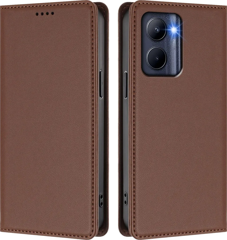 Recensione Cover Realme C33 Pelle Marrone - Protezione Magnetica Flip