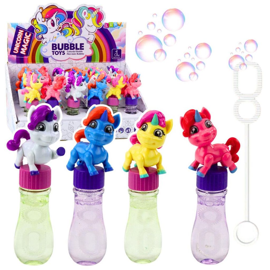 Lean Seifenblasen Einhorn Bewegliche Figur Bunt 14Cm Mix