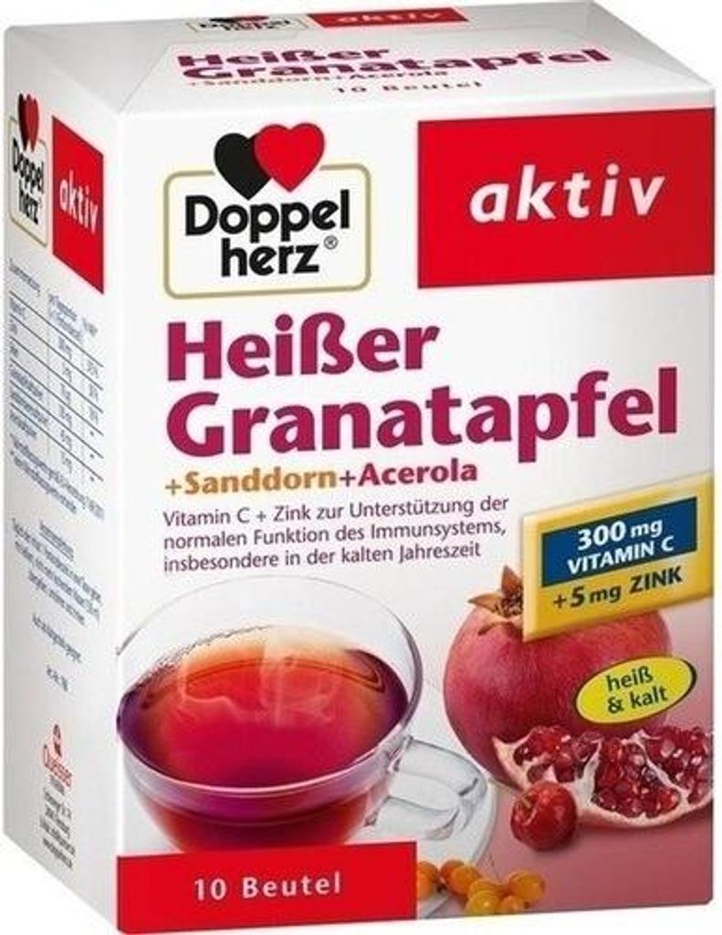 DOPPELHERZ heißer Granatapfel+Sanddorn+Acerola Produktbild 