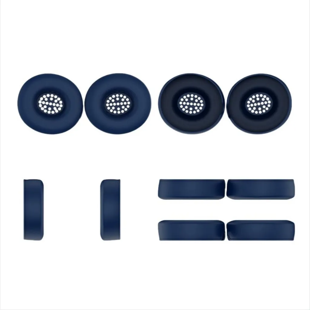 Silicone Ear Covers per Beats Solo 4 Blu - Design Invisibile e Soft