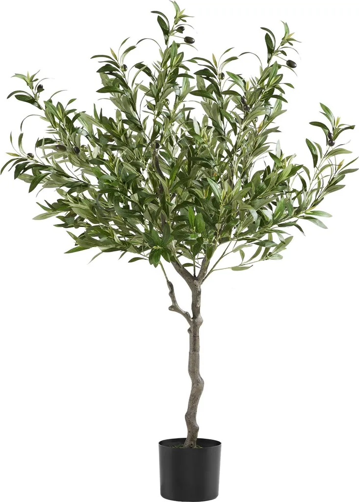 Arbre artificiel type Olivier OLEAND 120cm - Plante verte synthétique
