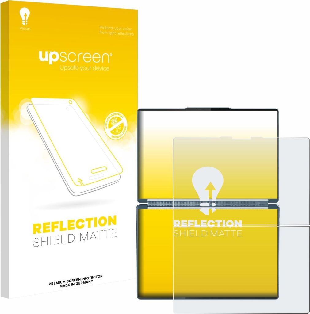 upscreen Schutzfolie für Lenovo Yoga Book 9i Gen 10 Displayschutz Displayschutzfolie Folie Matt Entspiegelungsfolie