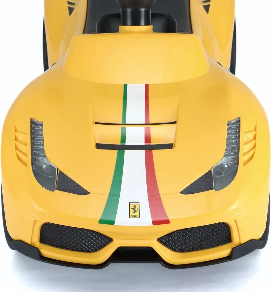 Voiture à pousser Ferrari 488 jaune pour enfant 1-3 ans avec coffre - 8