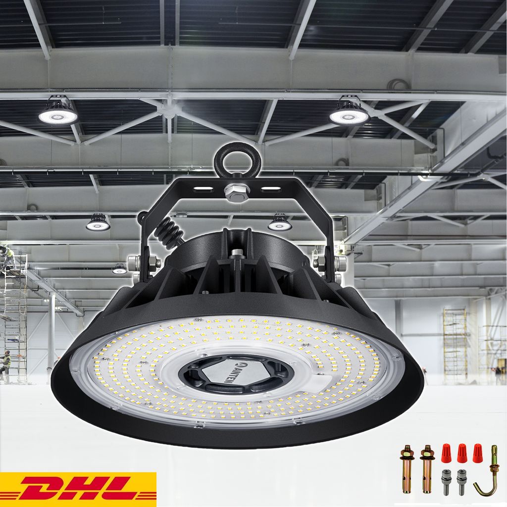 100W 200W LED Hallenleuchte Industrielampe Hallenbeleuchtung High Bay Fluter DHL 