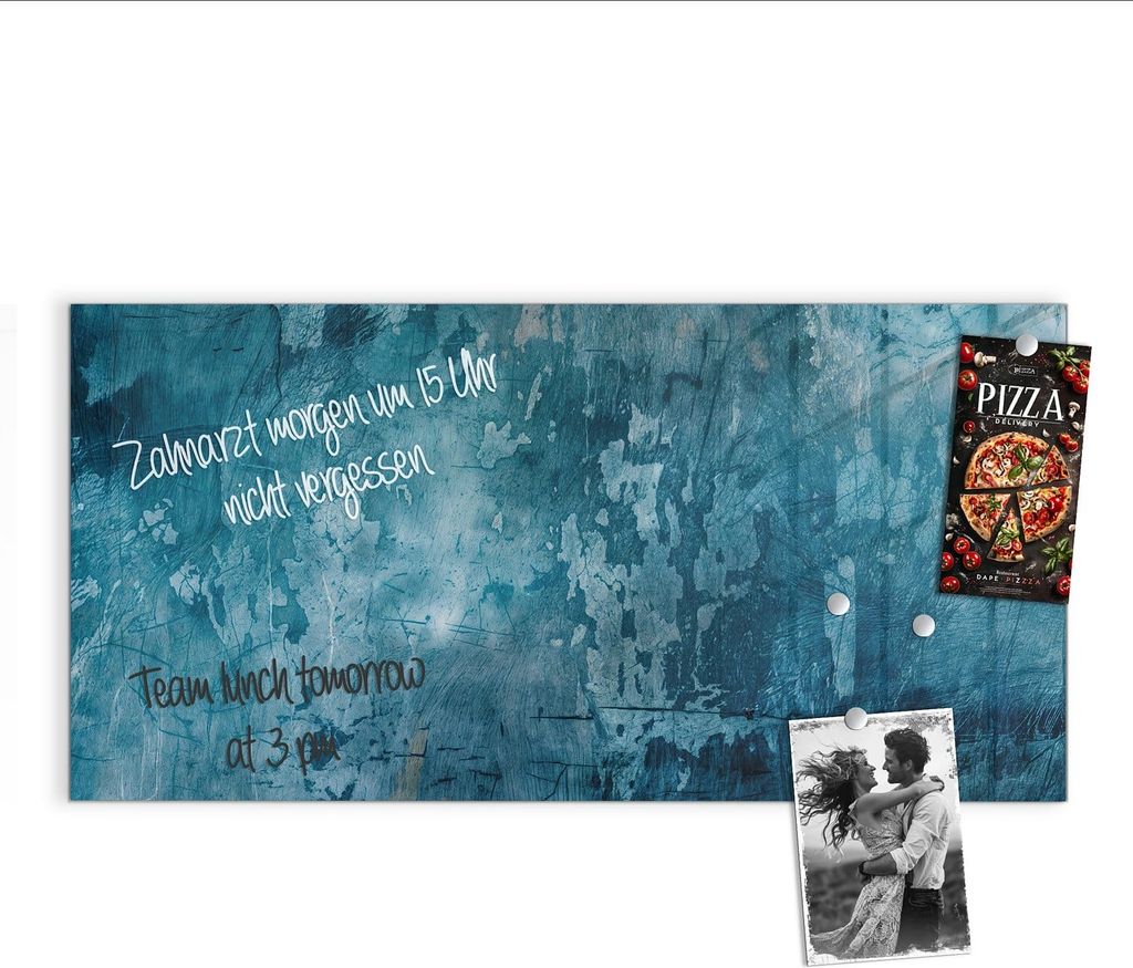 Magnettafel 100x50cm Pinnwand Whiteboard beschreibbar - Abstrakte Textur