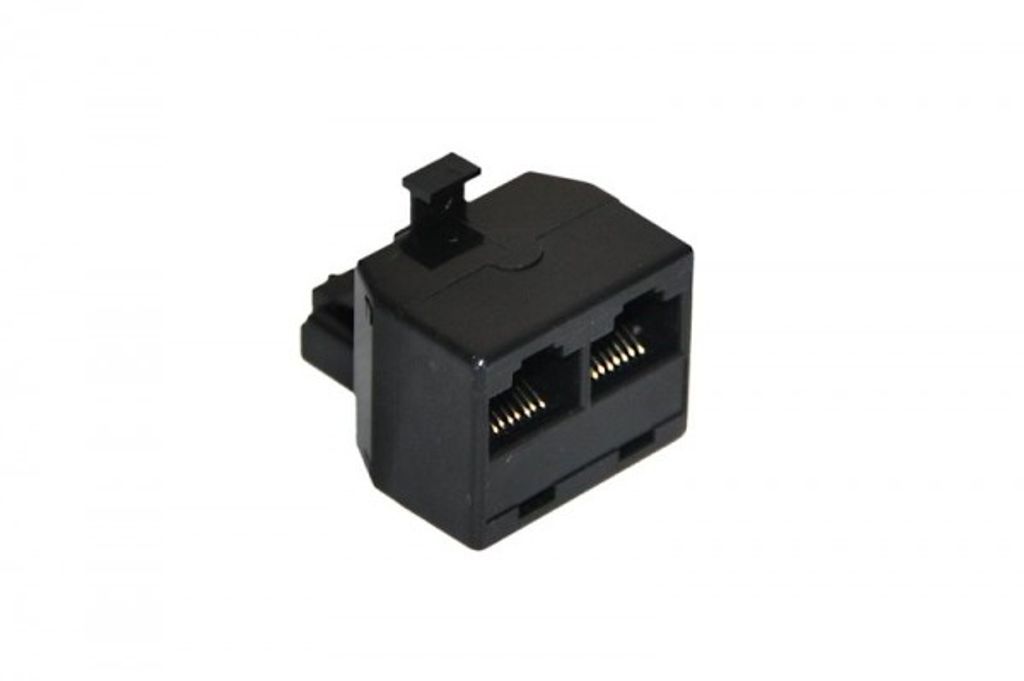 GOOBAY ISDN T-Adapter, 2x RJ45 Buchse, schwarz
