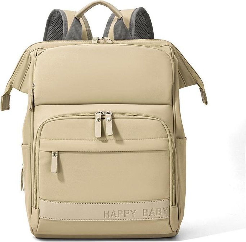 INF Multifunktionaler Outdoor Rucksack: Große Wickeltasche mit Fächern Khaki