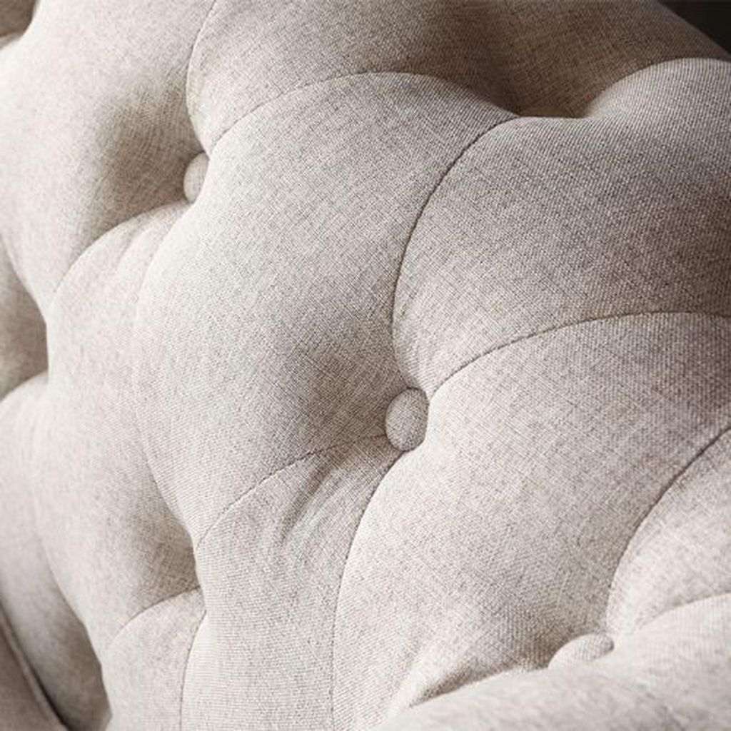 Design Chesterfield Sofagarnitur 3-Sitzer Stoff Couch Polster Sofas Sofa Sitz