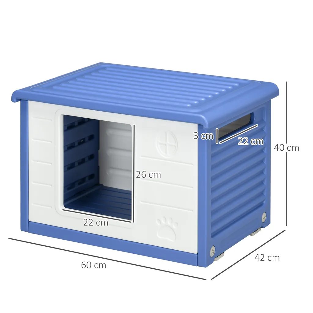 Maison pour chiens avec aération et toit imperméable abri extérieur chiot - 5
