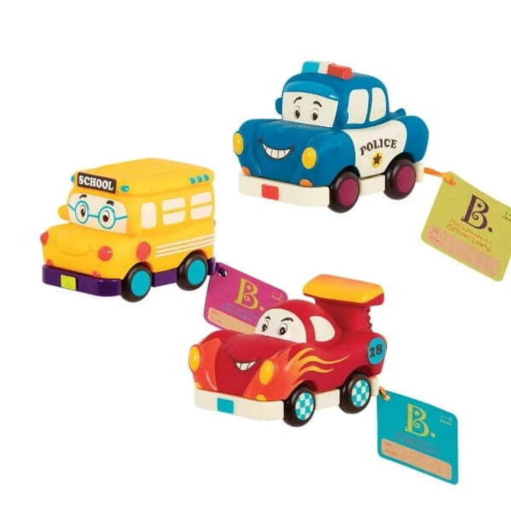 B.Toys Mini Wheee-ls SET de 3 petites voitures avec bolide radio-piloté
