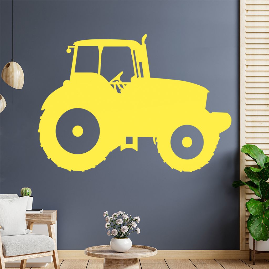 Landwirt Traktor Fahrzeug Wandtattoo Wandaufkleber Wall Sticker - Dekoration, Küche, Wohnzimmer, Schlafzimmer, Badezimmer