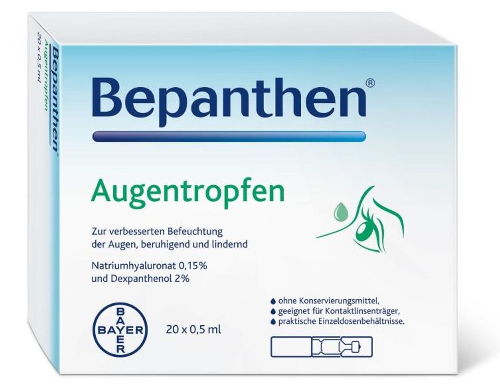 Bepanthen Augentropfen EDO Eindosenbehältnisse, 20 St. Produktbild 