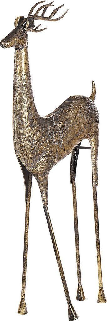 BELIANI Weihnachtsdekoration Gold Metall 126 cm in Produktbild 