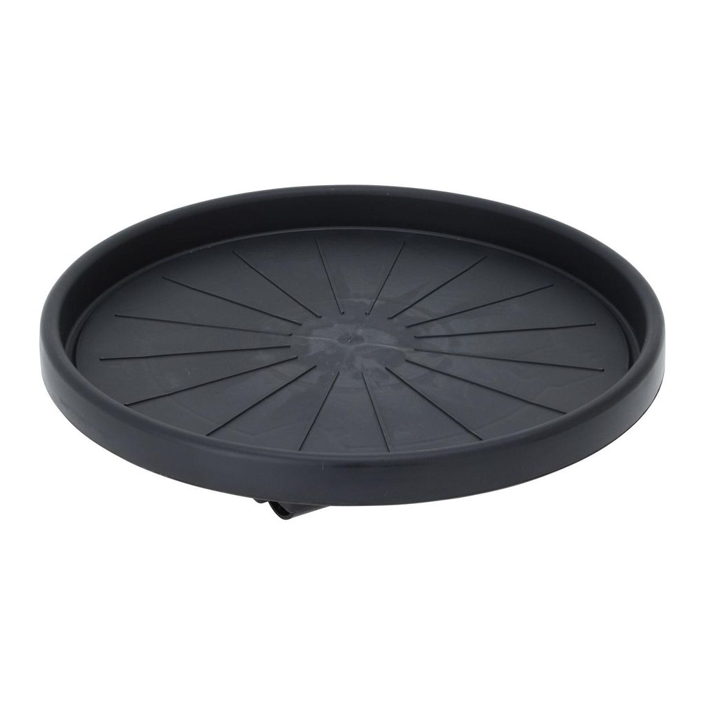 Kunststoff Pflanzenroller Rund Ø 35 cm Anthrazit mit 4 Produktbild 