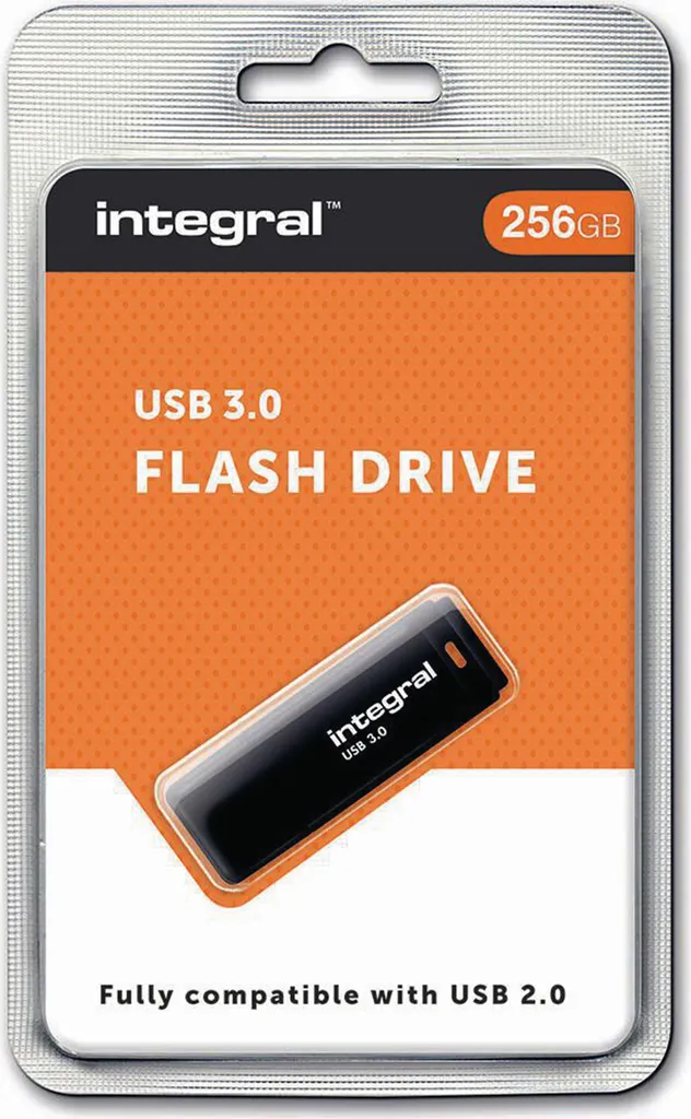 Clé USB 3.0 Integral 256 Go Noire - Mémoire Flash Haute Performance