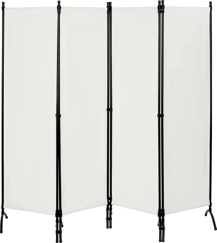 Cloison de séparation amovible crème 224x182 cm pour intérieur et loft
