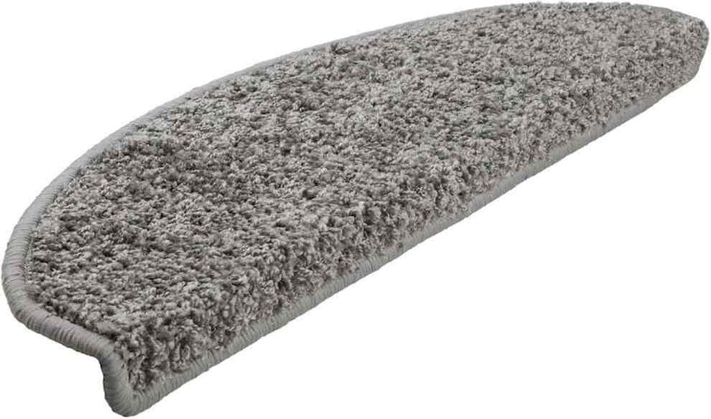 vidaXL Stufenmatten 30 Stk. 65x21x4 cm Grau Halbrund Groß