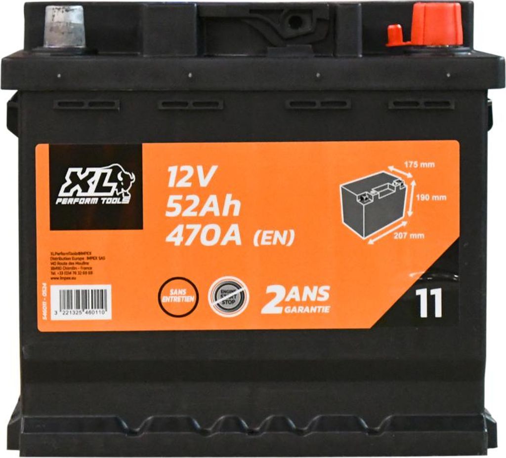 XLPT Batterie 11 470A 52Ah L1