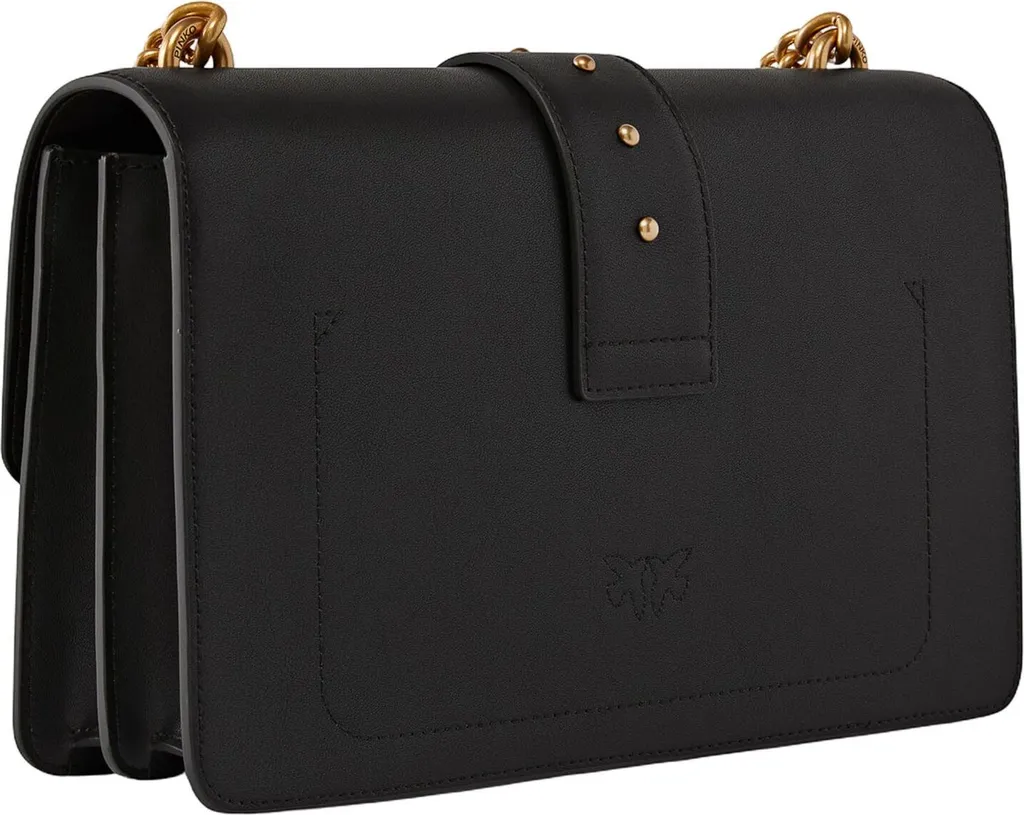 Sac Bandoulière Femme Love One Classic CL PINKO en Cuir Noir Chic