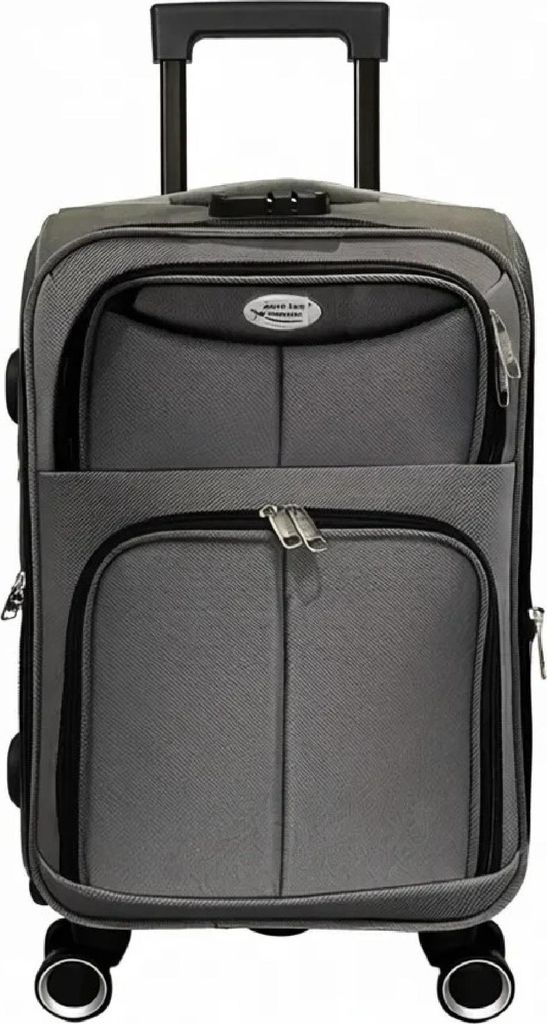 Reisekoffer Mykonos Softshell TSA Schloss 360° Rollen Leicht Robust S/M/L Verschiedene Farben Grau L